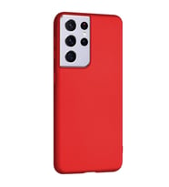 Samsung Galaxy S21 Ultra Premium Silikon Kılıf Bordo