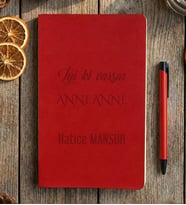 Kişiye Özel Anneanneye Hediye Defter Anneler Günü Hediyesi (Kırmızı)