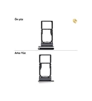 Samsung Galaxy A33 Sim İç Yuvası Çiftli ile Uyumlu Siyah Çiftli sim yuvası ikili sim tepsisi çiftli sim aparatı dual sim çekmecesi