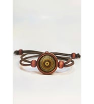 Arabesk Motif Ahşap Bileklik