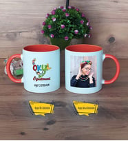 Okul Öncesi Öğretmeni Kupa Bardak Turuncu Fotoğraflı Öğretmenler Günü Hediyesi