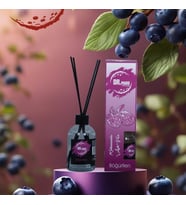 Bambu Çubuklu Oda Kokusu Şık Difüzör Uzun Süre Kalıcı Esanslı (Mor)