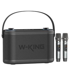 W-KING H10 Bluetooth Hoparlör, 240W Karaoke Makinesi Boombox, 24 Saate Varan Çalma Süresi, REC/Mikrofon/Gitar/Aux/ Ses Bombası