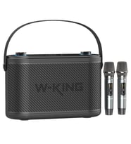 W-KING H10 Bluetooth Hoparlör, 240W Karaoke Makinesi Boombox, 24 Saate Varan Çalma Süresi, REC/Mikrofon/Gitar/Aux/ Ses Bombası