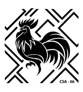 CADENCE CSA-06 STENCİL ŞABLON 25x25 - HOROZ