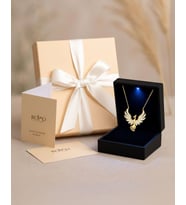 Anka Kuşu Premium Hediye Kutulu Gümüş Kolye (Gold)