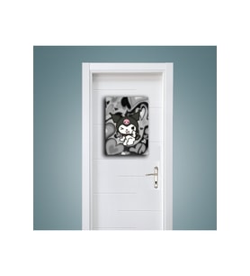 Kromi Anime Kapı Süsü Uyarı Konsept Dekor Tablo (19x28 cm)