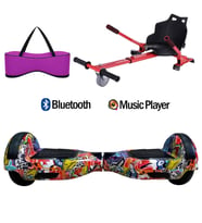 Citymate Elektrikli Kaykay Hoverboard Akıllı Denge 6.5 Inch + HoverKart + Çanta EXTREM PAKET D11