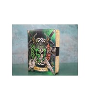 Kişiye Özel Kurukafa Deri Defter - 18x13cm