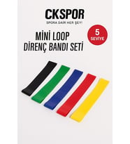 Aerobik Bant 5’li – Kademeli Dirençli Spor Lastik Seti
