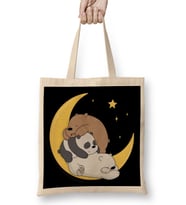 We Bare Bears Panda Face Bez Çanta Uzun Saplı