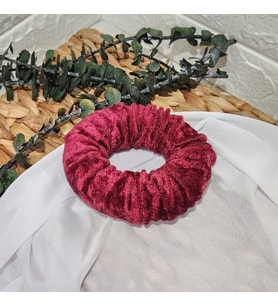 Nişam Tepsisi Süleme Halka Kadife Pofuduk Fincan Altı Bordo-