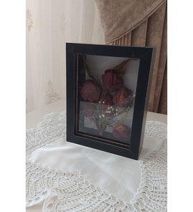 10x15 cm Gül Anı Çerçevesi! Ledsiz! Gül Anı Çerçevesi-HKM Ticaret
