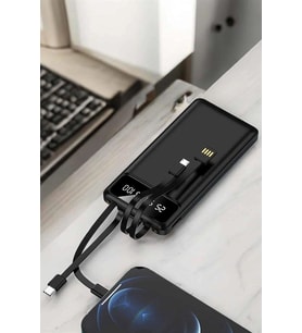 Powerbank 20.000 Mah Lcd Ekran Usb Lightning Type-c Uyumlu İos Ve Android