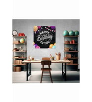 Happy Birthday - Doğum Günü TemalıFotoğraf Panosu Branda 100x100