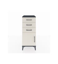 Hyperion Komodin Tek Raflı 3 Çekmeceli Tek Kapaklı 44x44x106 Antrasit-Aytaşı