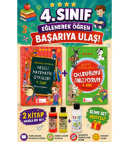 4.Sınıf Neşeli Matematik Öyküleri + Eğitici Öykülerle Okuduğumu Anlıyorum (Slime Set Hediyeli)