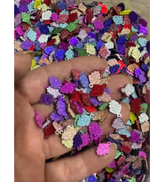 1 CM 20 GR DELİKLİ SİMLİ YAPRAK  KOLYE TAKI YAZMA OYA EŞARP HALHAL BONCUK PUL