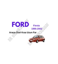 Ford Fiesta 1995-2002 Araca Özel Kısa Uzun Far h4