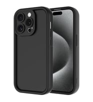 coverzone iPhone 15 Pro Max ile uyumlu K?l?f Parlak, Tek Renkli Y�zey Dayan?kl? Malzeme & Tam Koruma Redolent K?l?f iPhone 15 Pro Max ile uyumlu K?l? Ergonomik Kavrama Kolay Eri?im Kapak Siyah