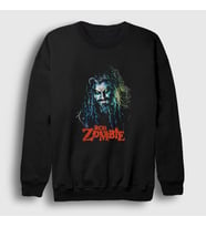 Presmono Unisex Siyah Hellbilly Deluxe Rob Zombie Sweatshirt 475261tt