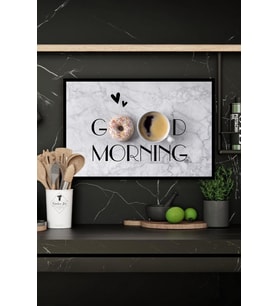 Mutfak Temalı Çerçeve Görünümlü MDF Tablo