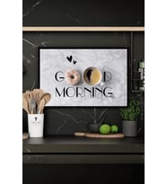 Mutfak Temalı Çerçeve Görünümlü MDF Tablo