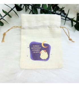 30 Adet Kurban Bayramı  İyi Bayramlar 9x12 cm Baskılı  Kese-