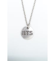 BTS Madalyon Gümüş Kaplama Düz Zincir Kolye