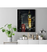 Kanvas Tablo – Londra Kırmızı Big Ben 2