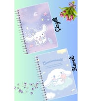 Cinnamaroll defter seti 2 adet A4 boyutu 21*30 çizgili + kareli 60 syf