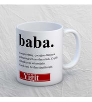 Moyben Tasarım Kişiye Özel Babalar Günü Kupa Bardak