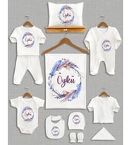 Bebeqon İsme Özel 11'li Organik Hastane Çıkışı Seti