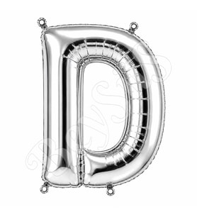 D Harfi Folyo Balon Gümüş Rengi (100 cm)