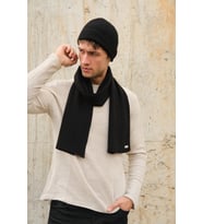Chuba Erkek Saç Örgü Atkı Bere Takımı Siyah 23W501
