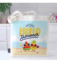 Karpuz ve Ananas Tasarımlı Plaj Çantası