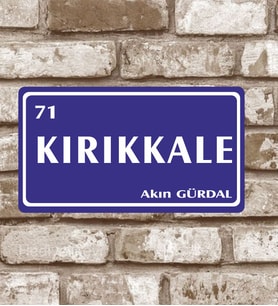 Kişiye Özel Metal Plaka Kırıkkale 71 Retro Poster (29X15)