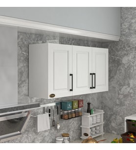 Kenzlife hazır mutfak dolabı mandalina90 byz mod1 90*120*32 mebran kapak suntalam gövde (Karışık)