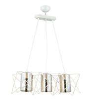 AVONNI AV-65076-3Y-KRM Krem Boyalı Modern Avize E27 Metal Cam 60x20cm