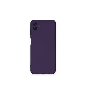 Samsung Galaxy A04 Kılıf Nano İçi Kadife Silikon - Mor
