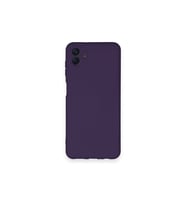Samsung Galaxy A04 Kılıf Nano İçi Kadife Silikon - Mor