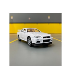 Nissan Skyline Gt-r R34 1/36 Ölçek Diecast Metal Model Araba Oyunca Araba
