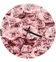 Cakatablo Pembe Güller Duvar Saati