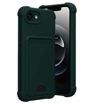 iPhone 16E Kelvin Kartvizitli Silikon - Koyu Yeşil