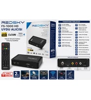Redsky FS1000 HD Full HD 1080P TKGS DVB-S2 Uydu Alıcısı WiFi Destekli HDMI USB