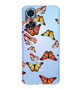 PrintiFy Huawei Nova 9 ile Uyumlu 1mm Slim Fit Water Color 2 Baskılı Şeffaf  Kılıf