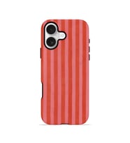 iPhone 17 Vorian Çift Katmanlı MagSafe Kılıf Tomato Red Stripe