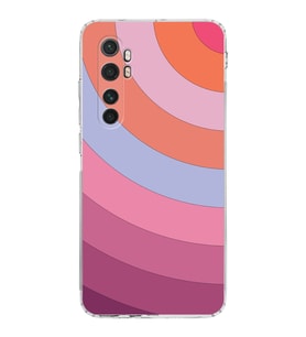 Xiaomi  Mi Note 10 Lite  Kamera Korumalı Kapak Renk Cümbüşü Tasarımlı Şeffaf  Kılıf