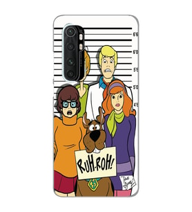 Xiaomi Mi Note 10 LITE Uyumlu Scooby Doo Tasarımlı Şeffaf Telefon Kılıfı