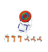 11912 AOJ-DART TARGET SET AXES N STARS AYAKLI (Çok Renkli)